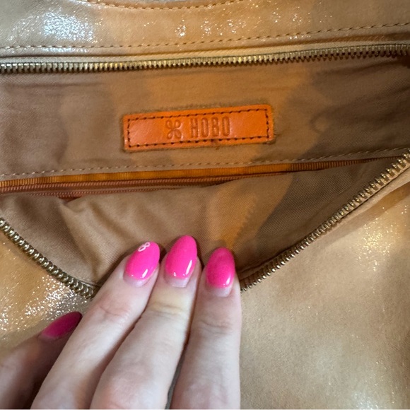 HOBO Gold Leather Crossbody Bag - Picture 3 of 6